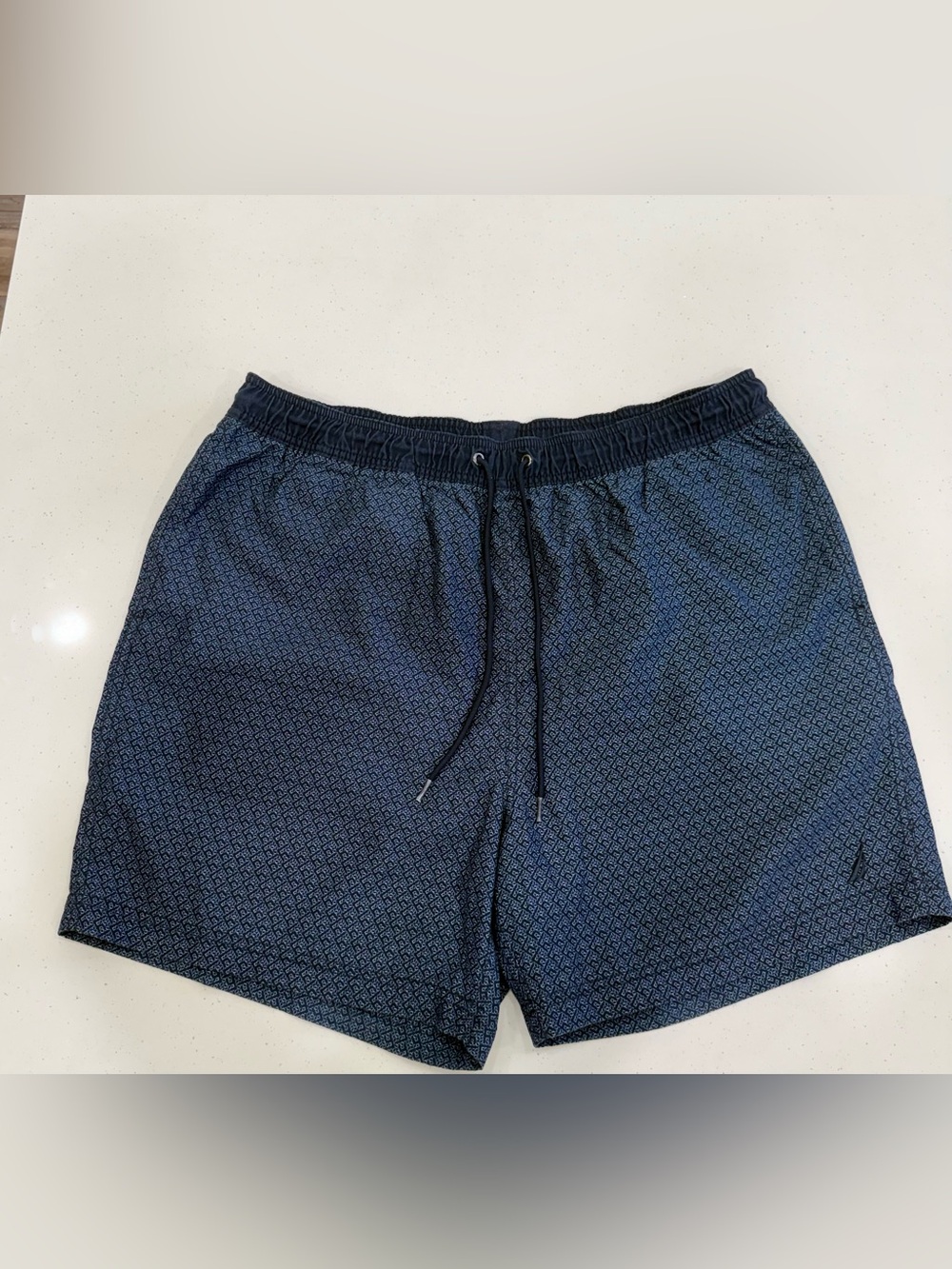 Nautica Men's Solid Navy Swim Trunks